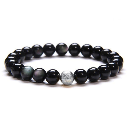bracelet femme perle noire tendance