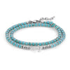 bracelet homme marin ancre turquoise
