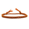 bracelet cordon orange coulissant 