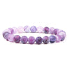 bracelet en perle femme violet