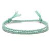 bracelet cordon vert pale