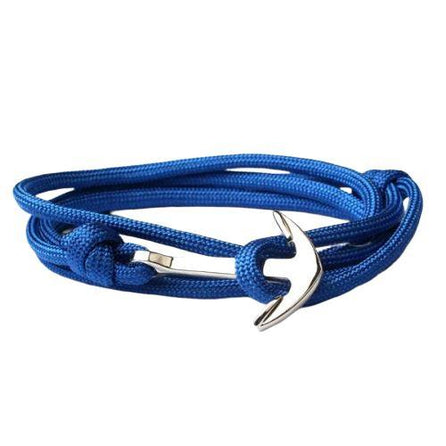 bracelet ancre marine homme bleu