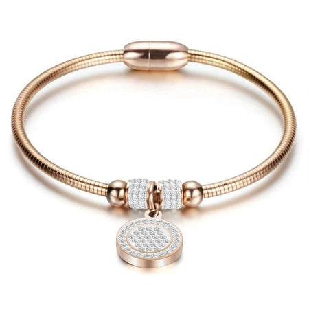 bracelet acier femme breloque