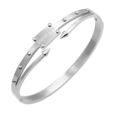 bracelet acier femme jonc tendance