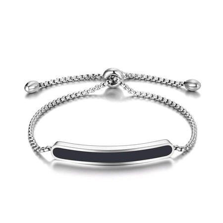 bracelet acier inoxydable femme pas cher noir