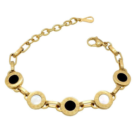 bracelet acier doré femme tendance
