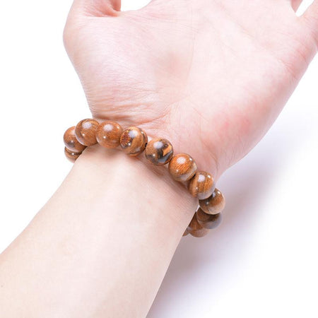 bracelet bille bois homme poignet