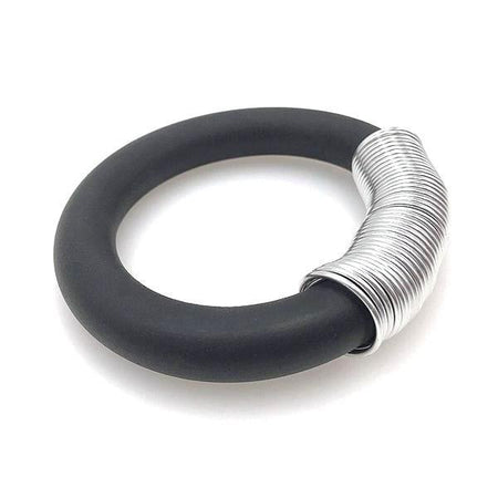 bracelet en caoutchouc noir femme