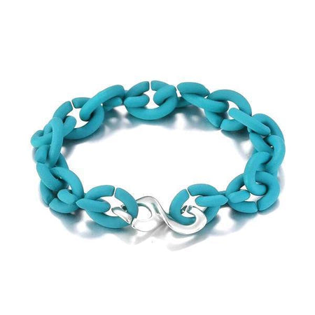 bracelet caoutchouc de couleur tendance