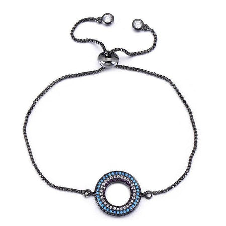 bracelet chaînette noir tendance