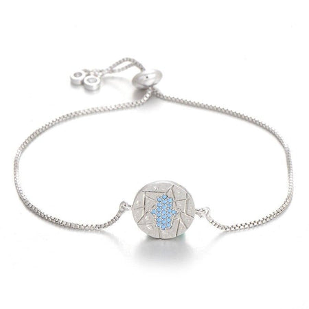 bracelet en chaîne argenté