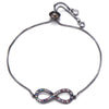 bracelet chaîne infini noir