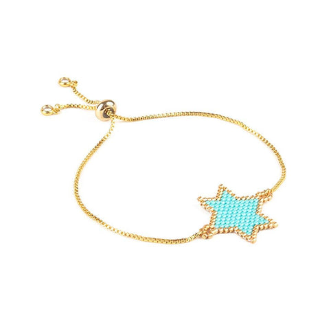 bracelet femme chaîne et perles miyuki