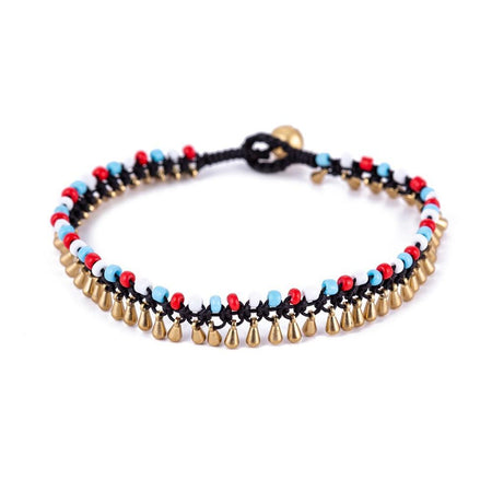 bracelet cheville indien grelot femme