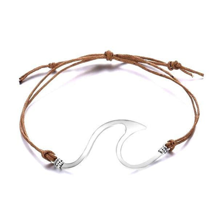 bracelet cheville vague femme