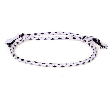 bracelet cordon blanc femme