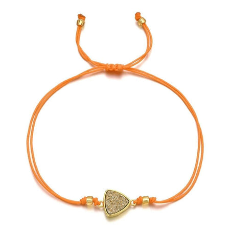 bracelet cordon femme pas cher orange