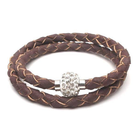 bracelet cordon liège marron