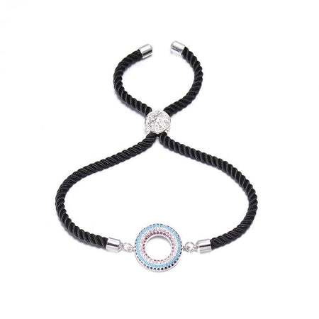 bracelet cordon noir femme tendance