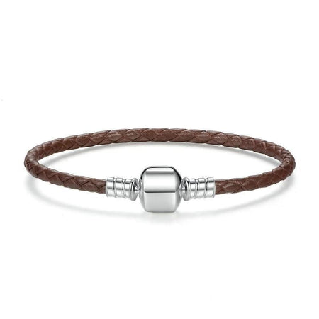 bracelet cuir femme fait main marron