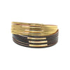 bracelet cuir femme doré