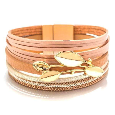 BRACELET CUIR MULTIRANG FEMME