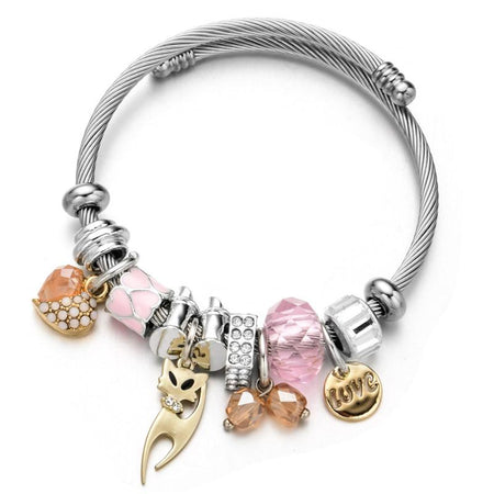 bracelet en acier inoxydable femme tendance