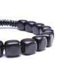 bracelet en bois homme cube