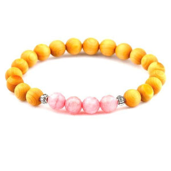 bracelet en perle de bois pour femme tendance