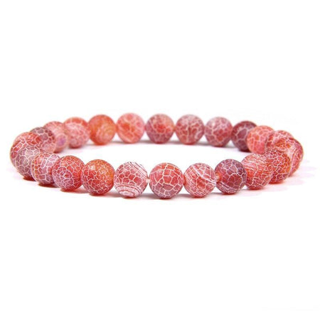 bracelet en perle femme rouge