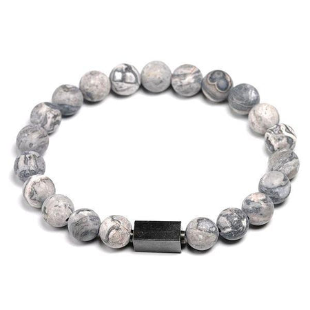 bracelet en perles pour homme howlite