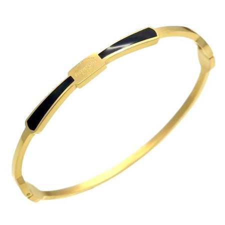 bracelet femme jonc acier doré