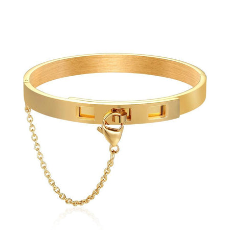 bracelet jonc femme plaqué or tendance