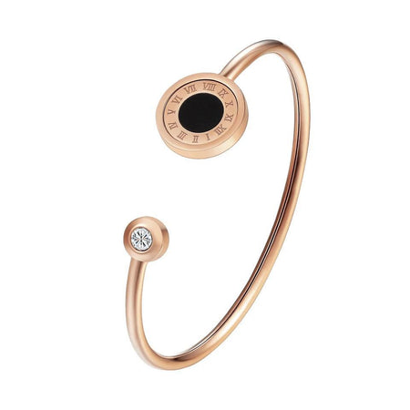 bracelet femme jonc ouvert or rose