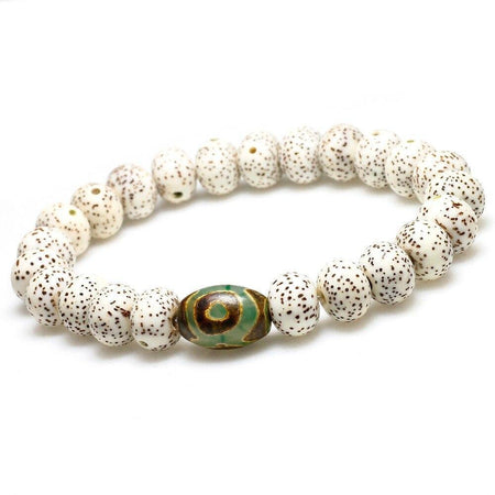 bracelet femme perles blanches tendance