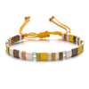bracelet homme cordon jaune