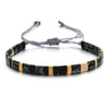 bracelet homme cordon miyuki noir