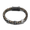 bracelet homme cuir acier