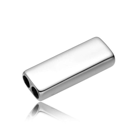 breloque rectangulaire acier