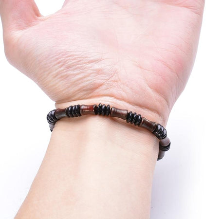 bracelet homme ethnique bois poignet