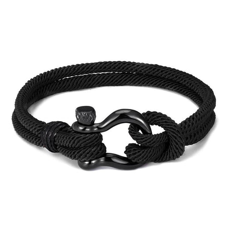bracelet homme manille noir