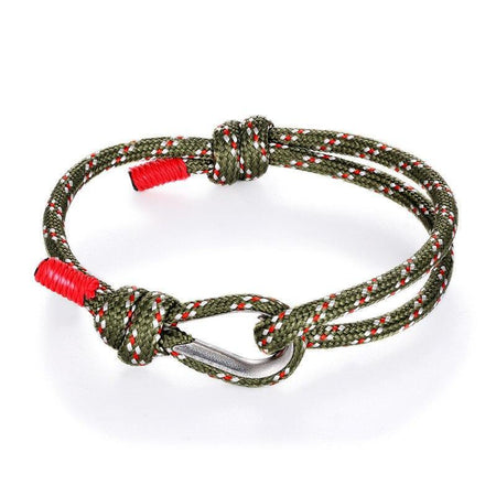 bracelet homme nautique vert kaki