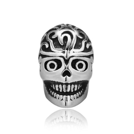 breloque crâne en acier