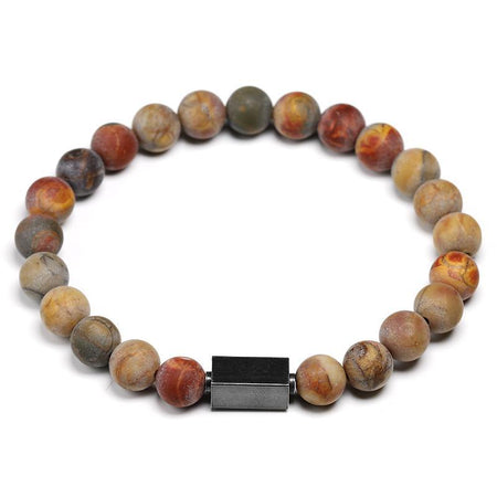 bracelet homme perle luxe jaspe