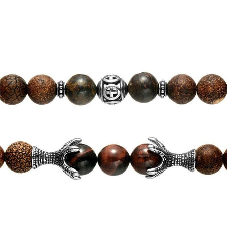 bracelet homme perle oeil de tigre tendance