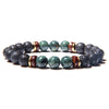 bracelet homme perle pierre de lave tendance