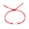 bracelet infini cordon rouge