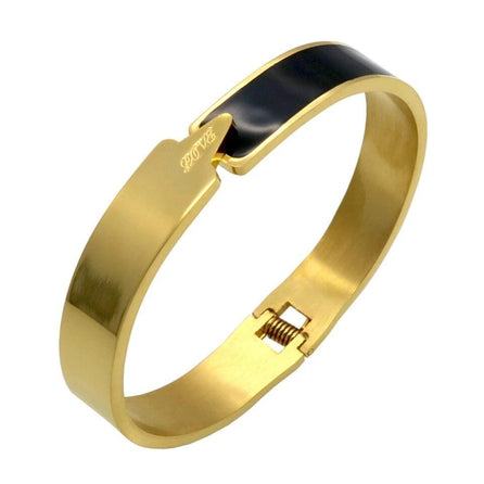 bracelet jonc bicolore femme