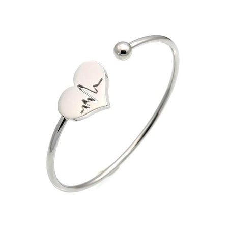 bracelet jonc en acier inoxydable tendance