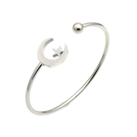 bracelet jonc pas cher argenté